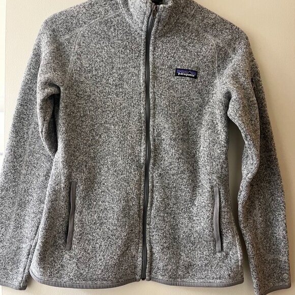 Womens Patagonia Better Sweater Fleece Jacket Sz Small Birch White Grey - Picture 5 of 8
